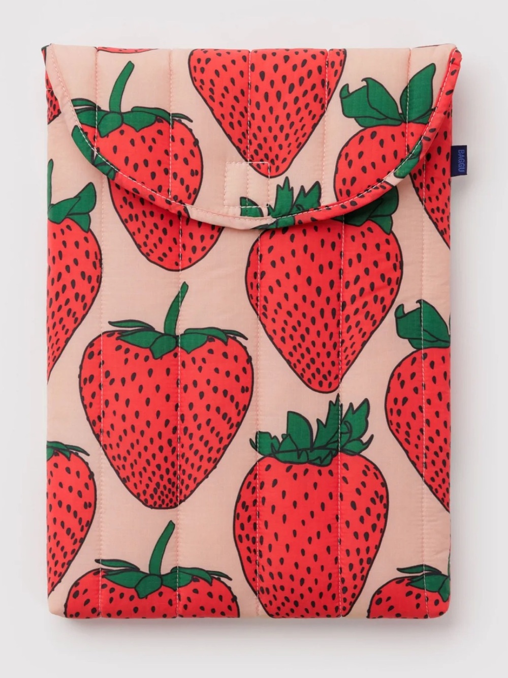 BAGGU Puffy Sleeve with Strawberry Print